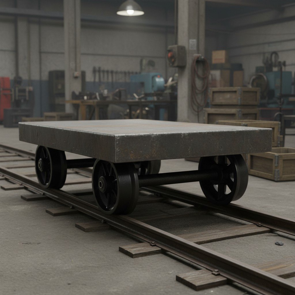 carro con ruedas ranuradas