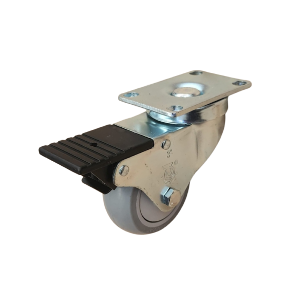 RODAJA GIRATORIA CON FRENO DE PEDAL TOTAL - MOD GLA 312 TPS FP IMP