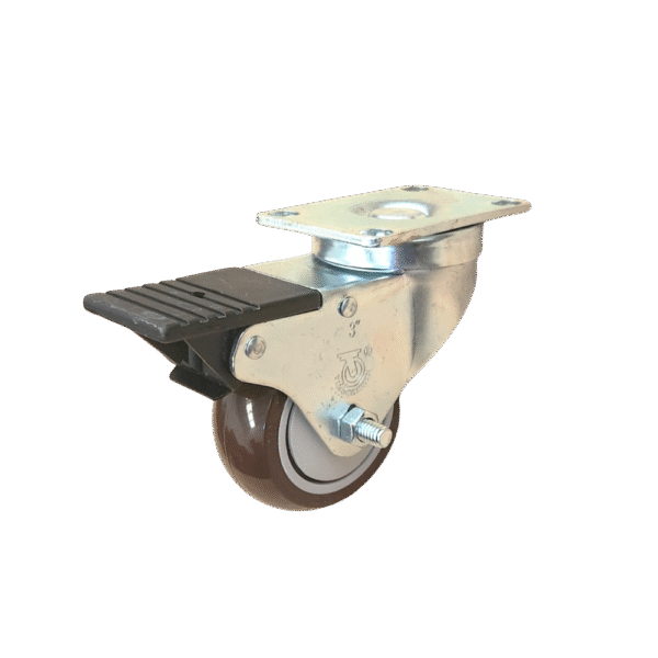 RODAJA GIRATORIA CON FRENO DE PEDAL TOTAL - MOD GLA 312 BPS BR FP