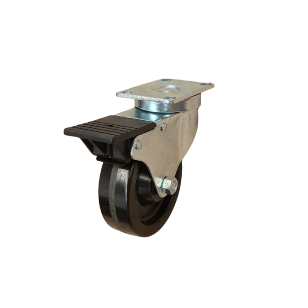 RODAJA GIRATORIA CON FRENO DE PEDAL TOTAL - MOD GLA 414 RF BLACK FP