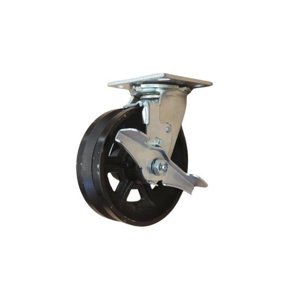 RODAJA GIRATORIA CON FRENO LATERAL METALICO - MOD GS 62 VE IMP FL