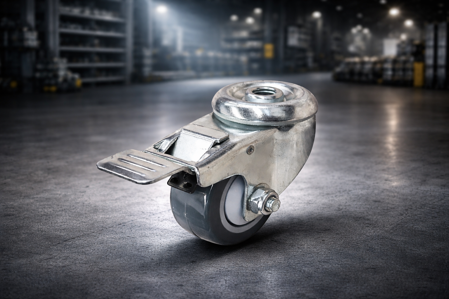 rodjaja con ojillo y freno de 3 para lean manufacturing