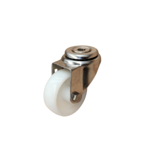 RODAJA GIRATORIA OJILLO CENTRAL BASE INOXIDABLE SIN FRENO - MOD GLES 314 NNS INOX FP