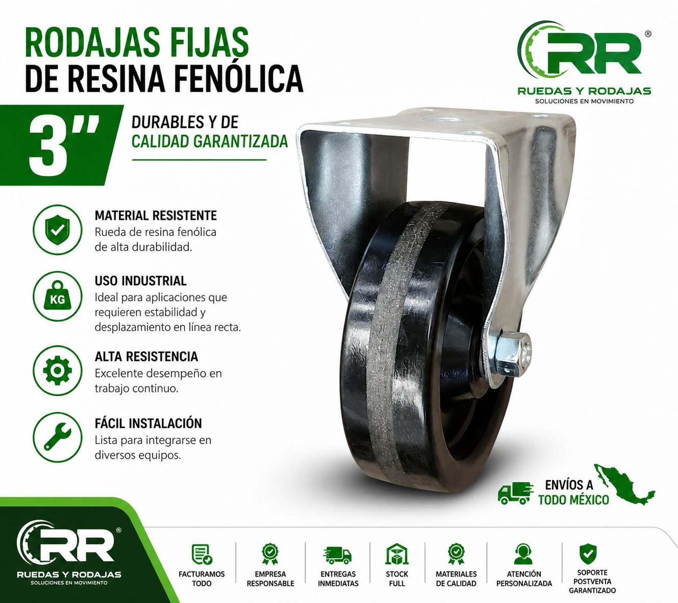 rodaja fija de resina fenólica