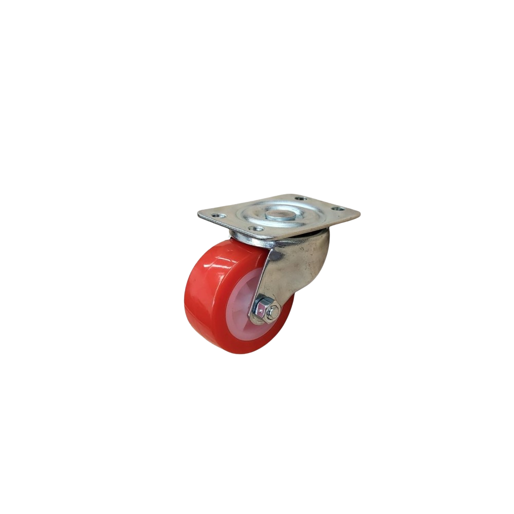 RODAJA DE POLIURETANO ROJO DE 2"
