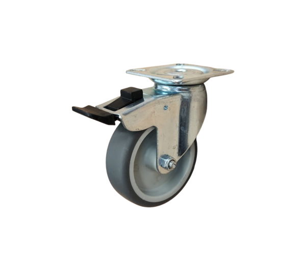 RODAJA GIRATORIA CON FRENO DE PEDAL TOTAL SIN TAPAS - MOD GLAP 310 TPS FP