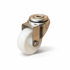 Rodaja Giratoria Ojillo Central Inoxidable 3"