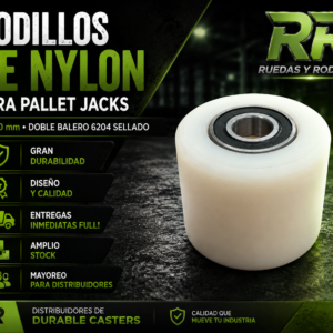 rodillos nylon para pallet jacks