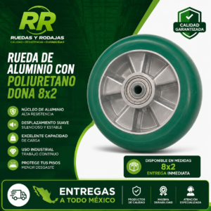 rueda poliuretano dona 8x2 en mxico