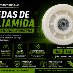 ruedas de nylon poliamida para plataformas de carga
