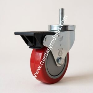 rodajas con freno para muebles y carritos