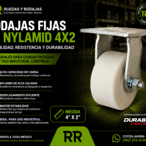 rodaja fija de nylamid 4x2 en mexico