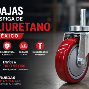 rodajas de poliuretano con espiga