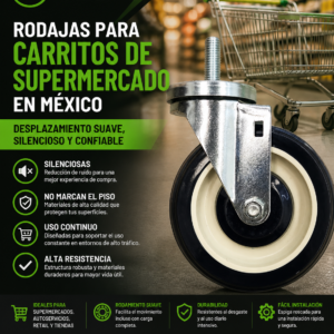 rodajas para carritos de supermercado en mexico
