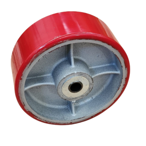 RUEDA DE FIERRO POLIURETANO USO PESADO INDUSTRIAL - MOD R 83 FP IMP 8"