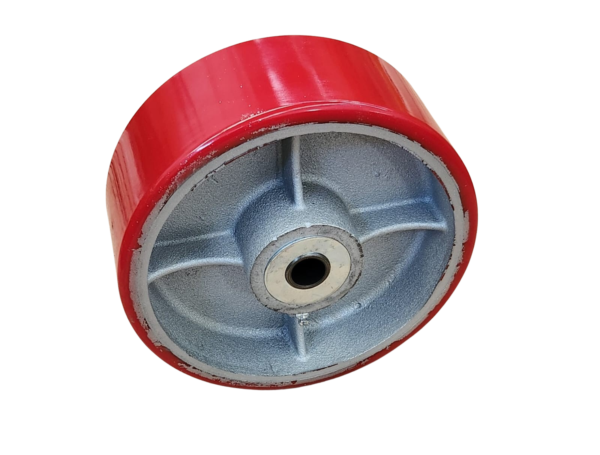 RUEDA DE FIERRO POLIURETANO USO PESADO INDUSTRIAL - MOD R 83 FP IMP 8"
