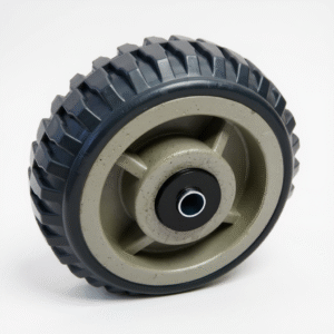 Rueda tipo tractor con huella para carros industriales de carga