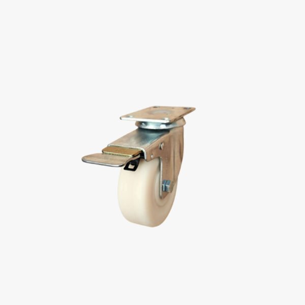 RODAJA DE NYLAMID GIRATORIA CON FRENO TOTAL METALICO MOD GLA 412 NY FP