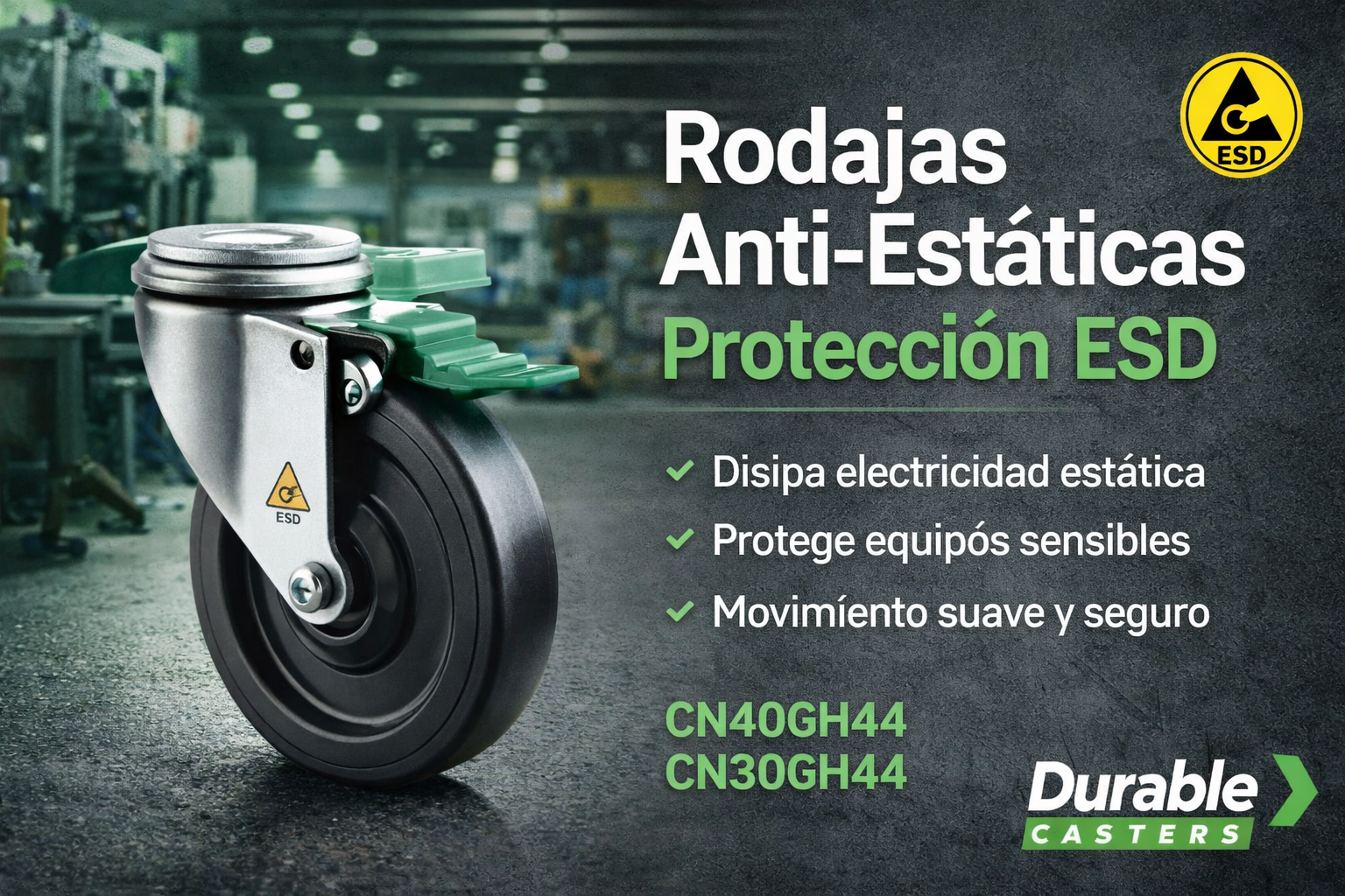 rodajas antiestaticas en mexico