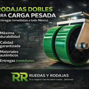 Rodajas Dobles para Carga Pesada