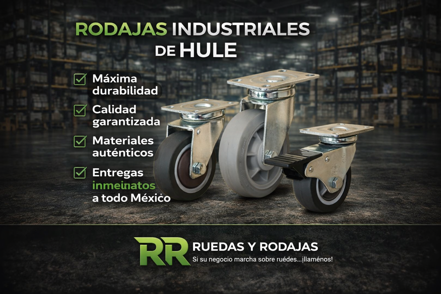 Rodajas Industriales de Hule