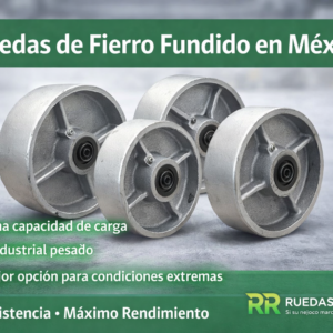 Ruedas de Fierro Fundido en México | Máxima Capacidad de Carga