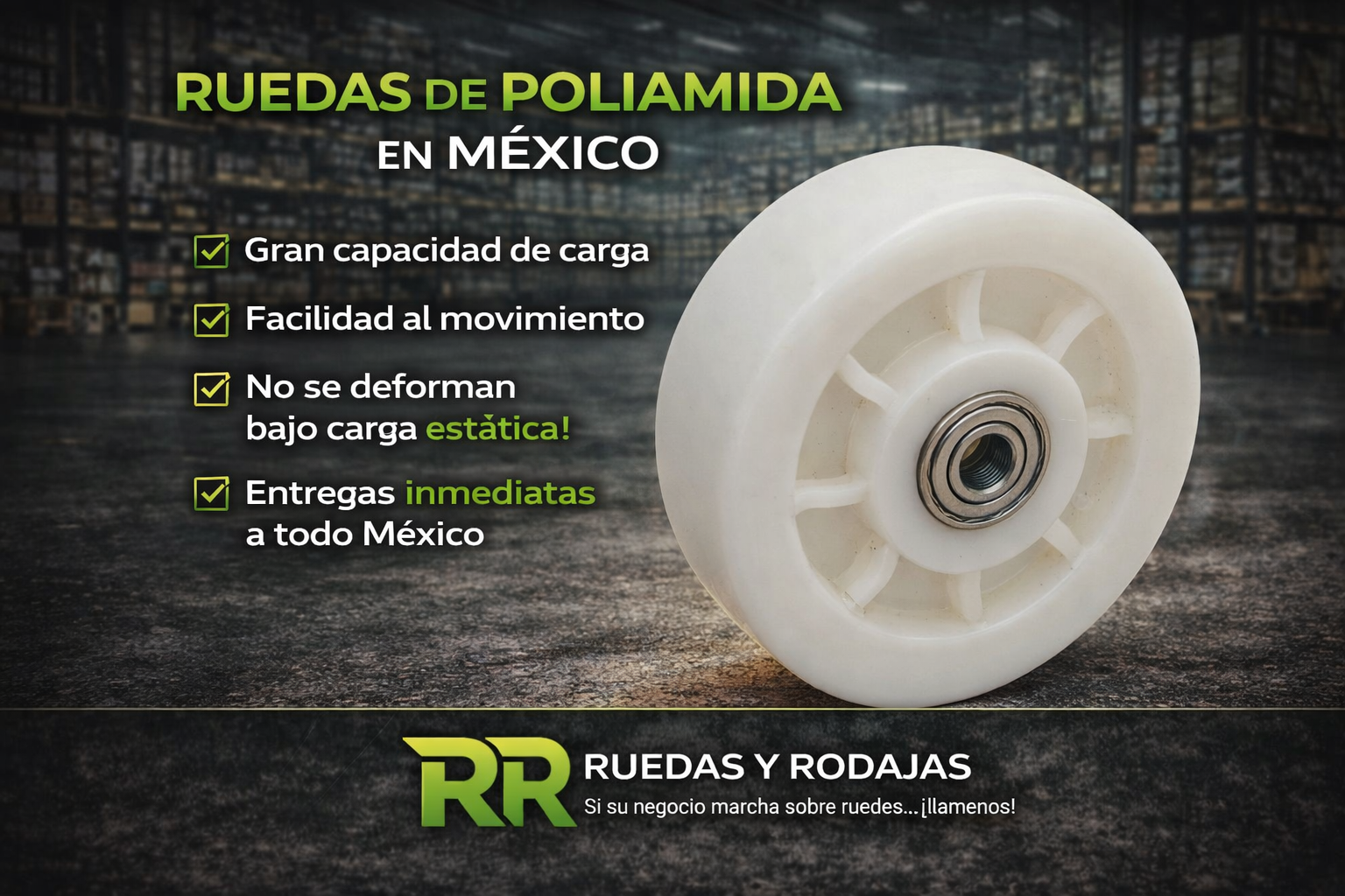 Ruedas de Poliamida en Mexico